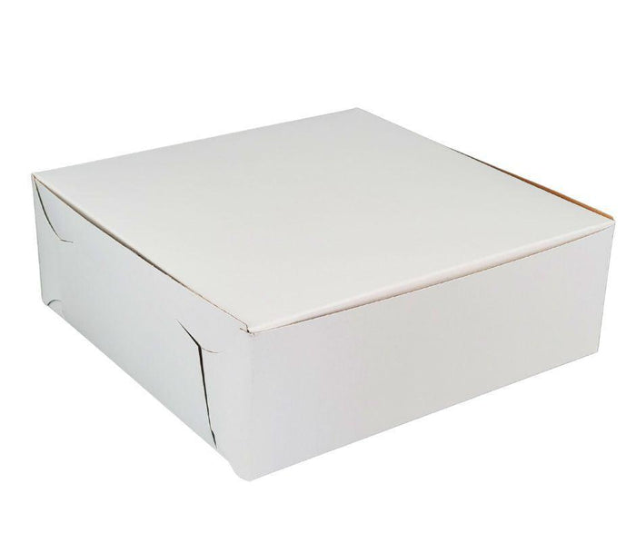 EB - White Cake Boxes - 10x10x3½