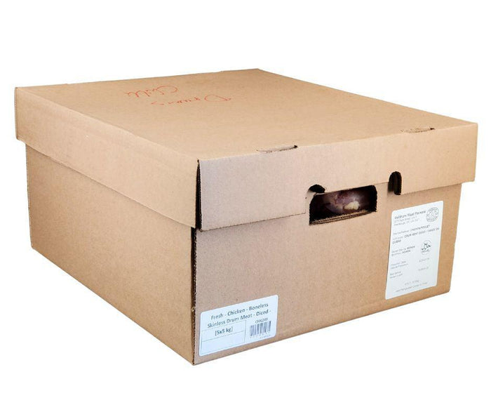 Fresh Hand Slaughter Chicken - B-Less Drum Meat Cubes - Halal