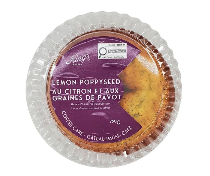Kings Pastry - Lemon Poppy Seed Coffee Cake
