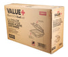 Value+ - Dual Lock - 8in Shallow Medium Clear Hinged Containers - CV881S