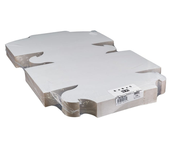 EB - White Cake Boxes - 8x8x5