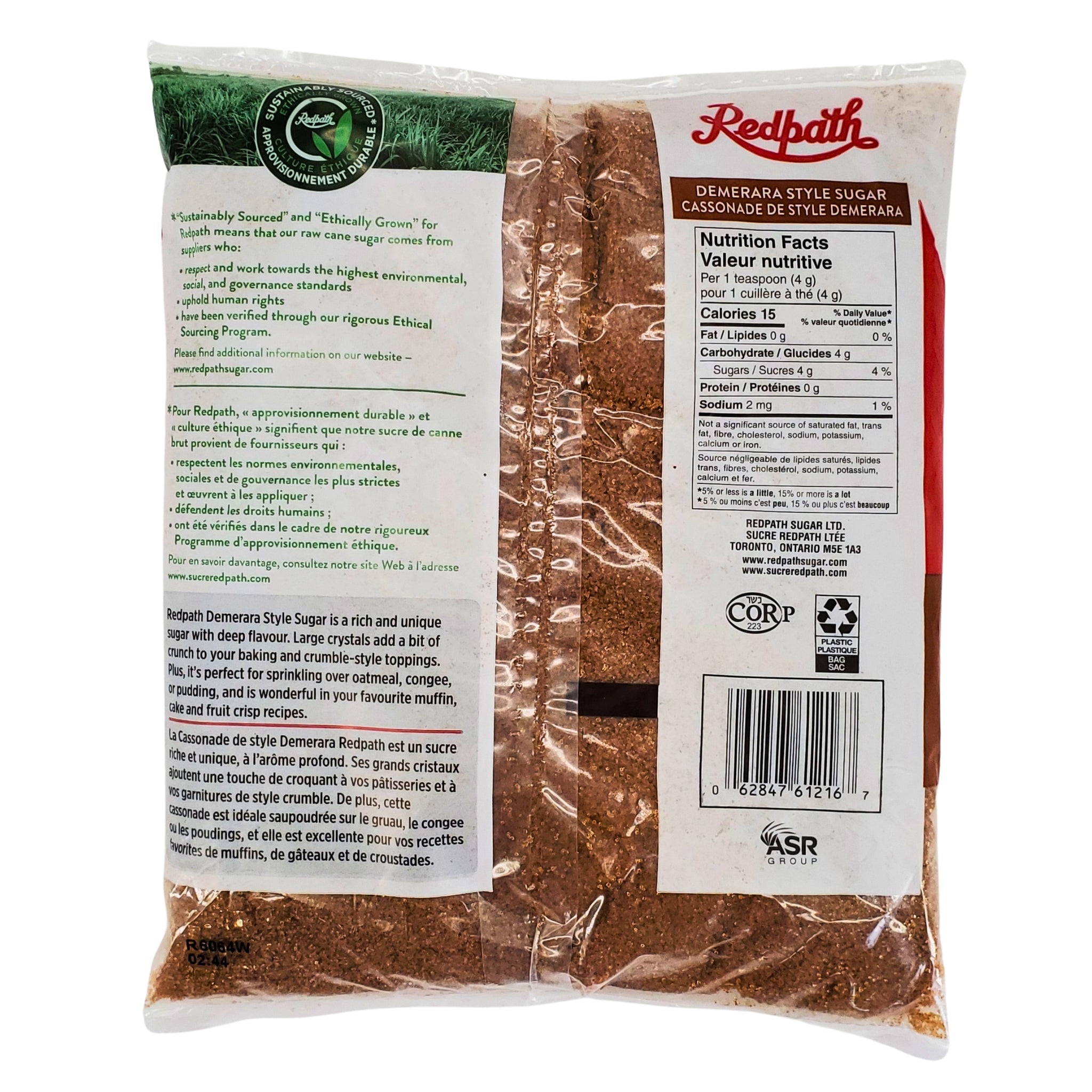 Bulk Redpath Demerara Sugar Brown (10x1 kg) | Delivery Across Canada