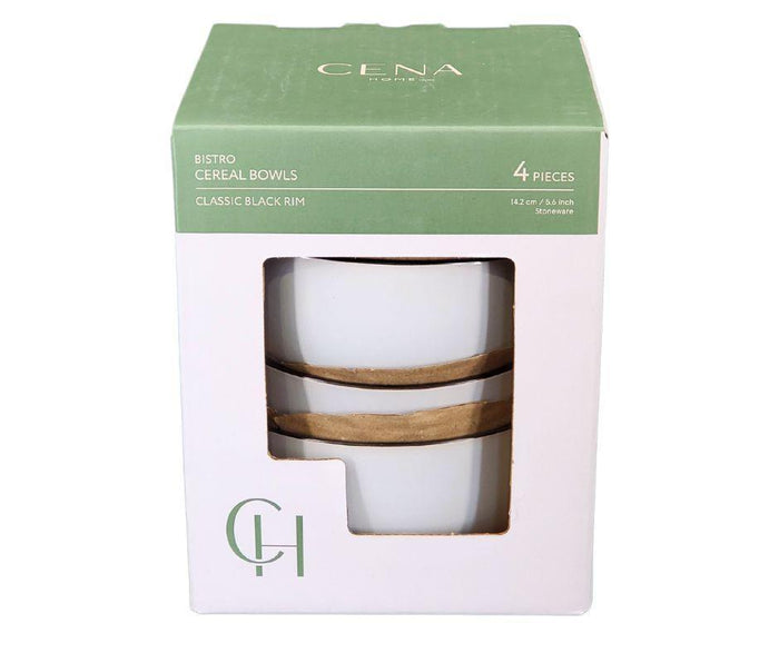 Cena - Stoneware  Cereal Bowls - 5.6