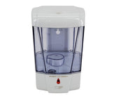 Liquid Soap Dispenser - 700ml - Automatic Sensor - White & Clear - ReQ 4 'AA' Battery