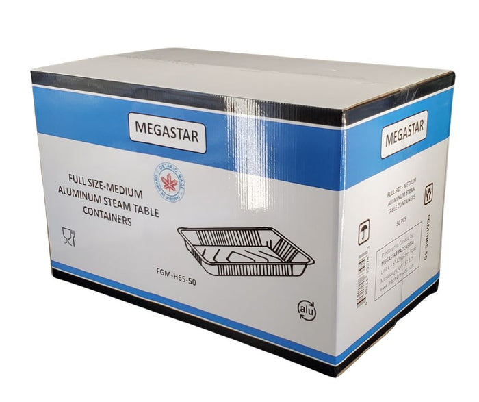 MegaStar - Full Size Medium - Aluminium Steam Table Pan