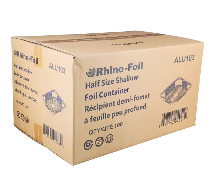 Rhino-Foil - Half Size Shallow - Aluminium Steam Pan