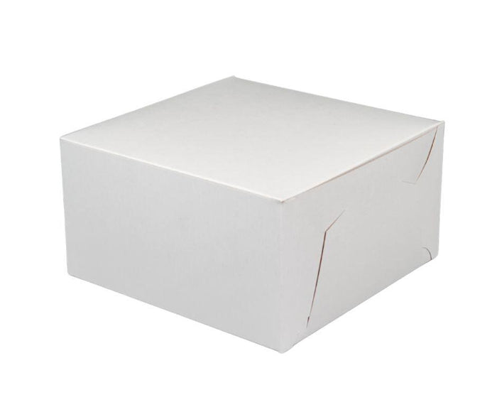 EB - White Cake Boxes - 6½x6½x3½