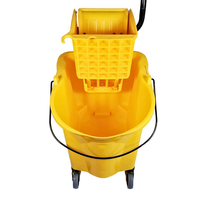 Spartano - 36L Mop Bucket with Side Press Wringer - Yellow - 4938