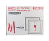 Mayfair - 1 Ply Cocktail Napkins 1/4 Fold - White - CNAP01