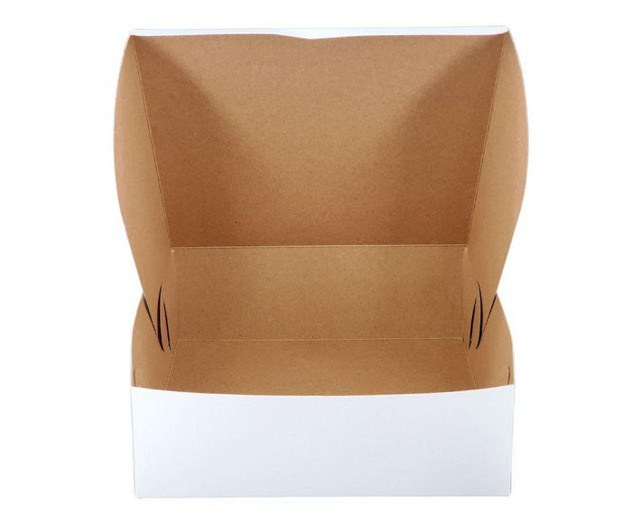EB - White Cake Boxes - 10x10x3½