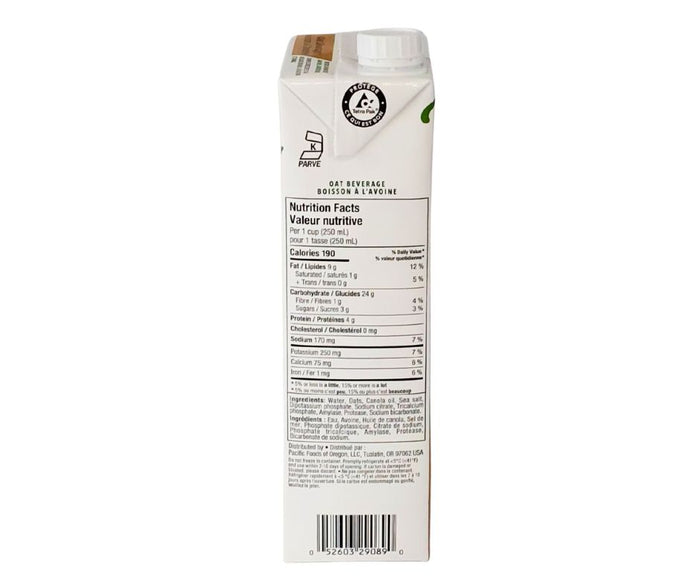Pacific Foods - Barista - Oat - Gluten Free