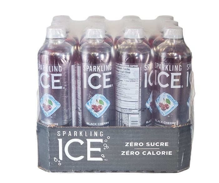 Sparkling Ice - Water Drink - Black Cherry - Bottles
