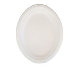 Eco-Craze - 12inch Oval Bagasse Plate - Retail Pack
