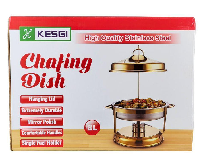 Kesgi - Chafing Dish Round - Hanging Cover - Gold - LS-RGH-8L