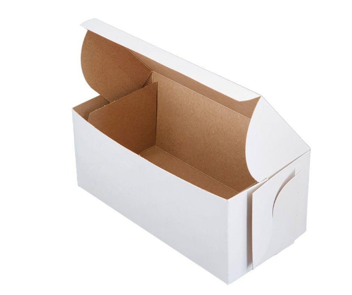 EB - White Cake Boxes - 8x4x3½