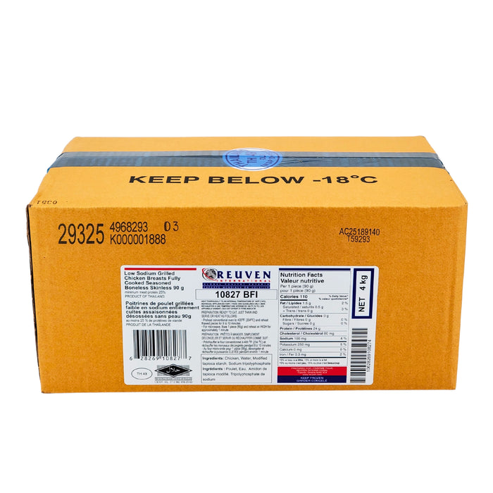 Reuven - Cooked - Grill Marked Chicken Breasts - 90 g - Halal