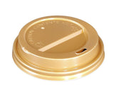 Morning Dew - Dome Sip Lid for 8oz Tall Hot Paper Cups - Gold - 8DL-G