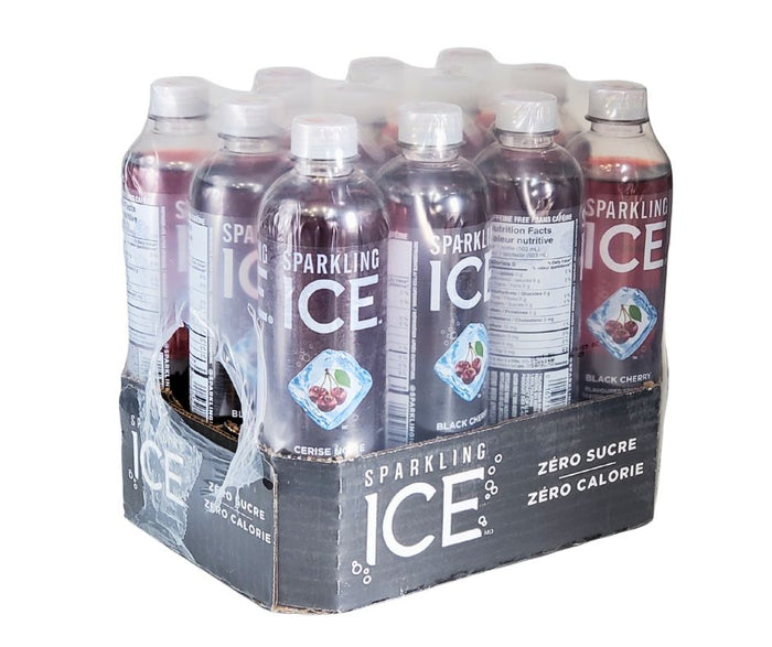 Sparkling Ice - Water Drink - Black Cherry - Bottles