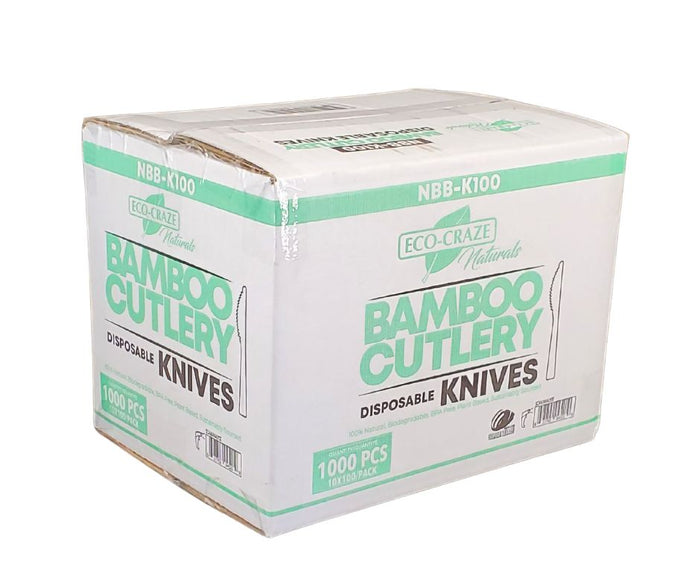 Eco-Craze - Bamboo Knives - Disposable - NBB-K100
