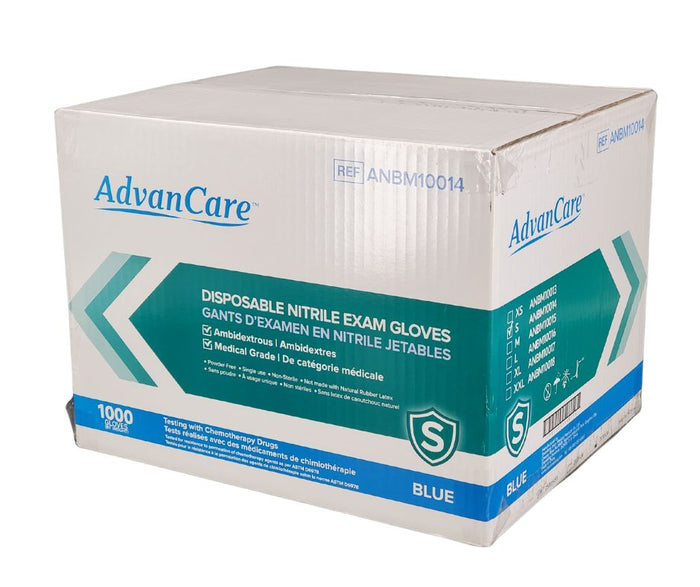 Rhino - NB6 - Blue Nitrile Gloves - Small - 600S