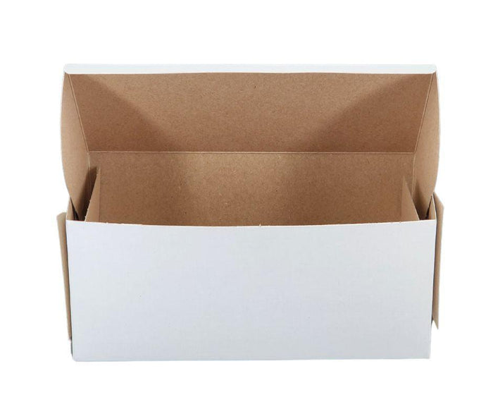 EB - White Cake Boxes - 8x4x3½
