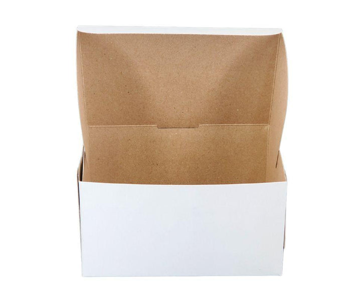 EB - White Cake Boxes - 6 ½x4½x3½