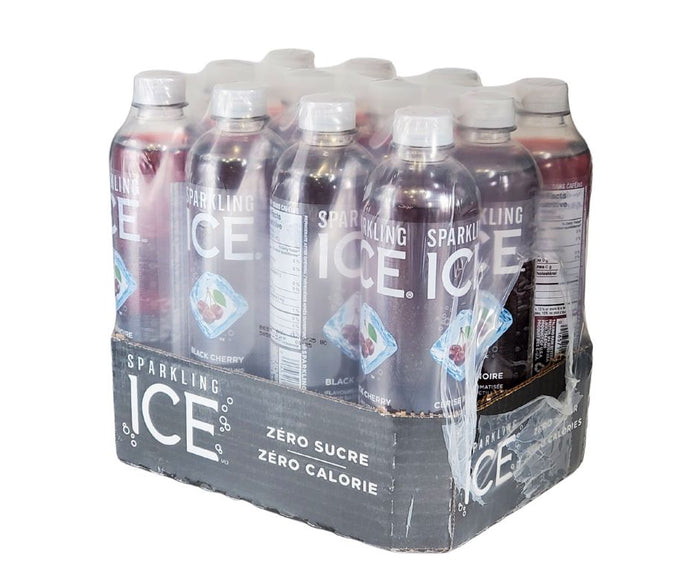 Sparkling Ice - Water Drink - Black Cherry - Bottles