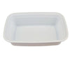 Value+ - 38oz Rectangular White Plastic Container