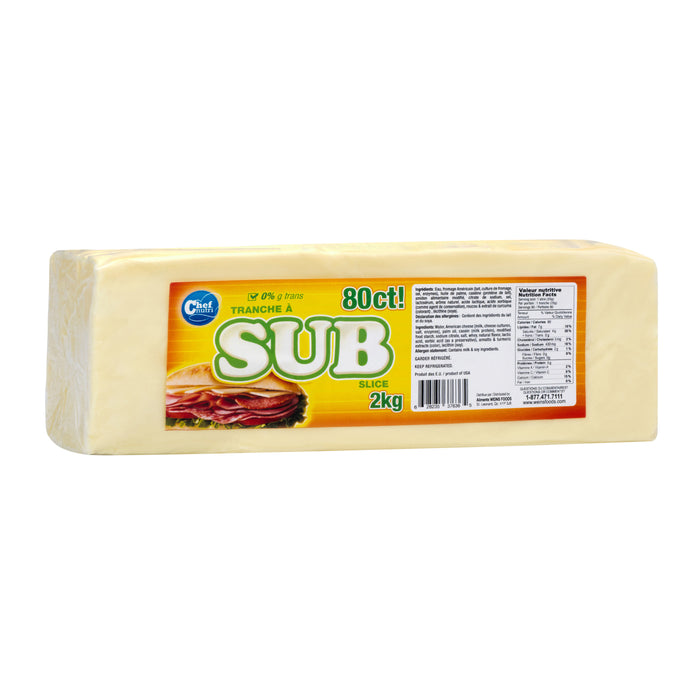 Chef Nutri - Cheese - Sub Slice - 80636