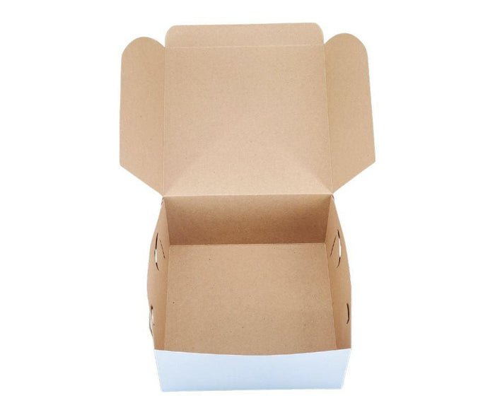 EB - White Cake Boxes - 7x7x3½