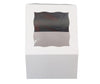 VSO - EB - 7 x 7 x 4 - 4 Cupcake Box with Window - White - 5281A