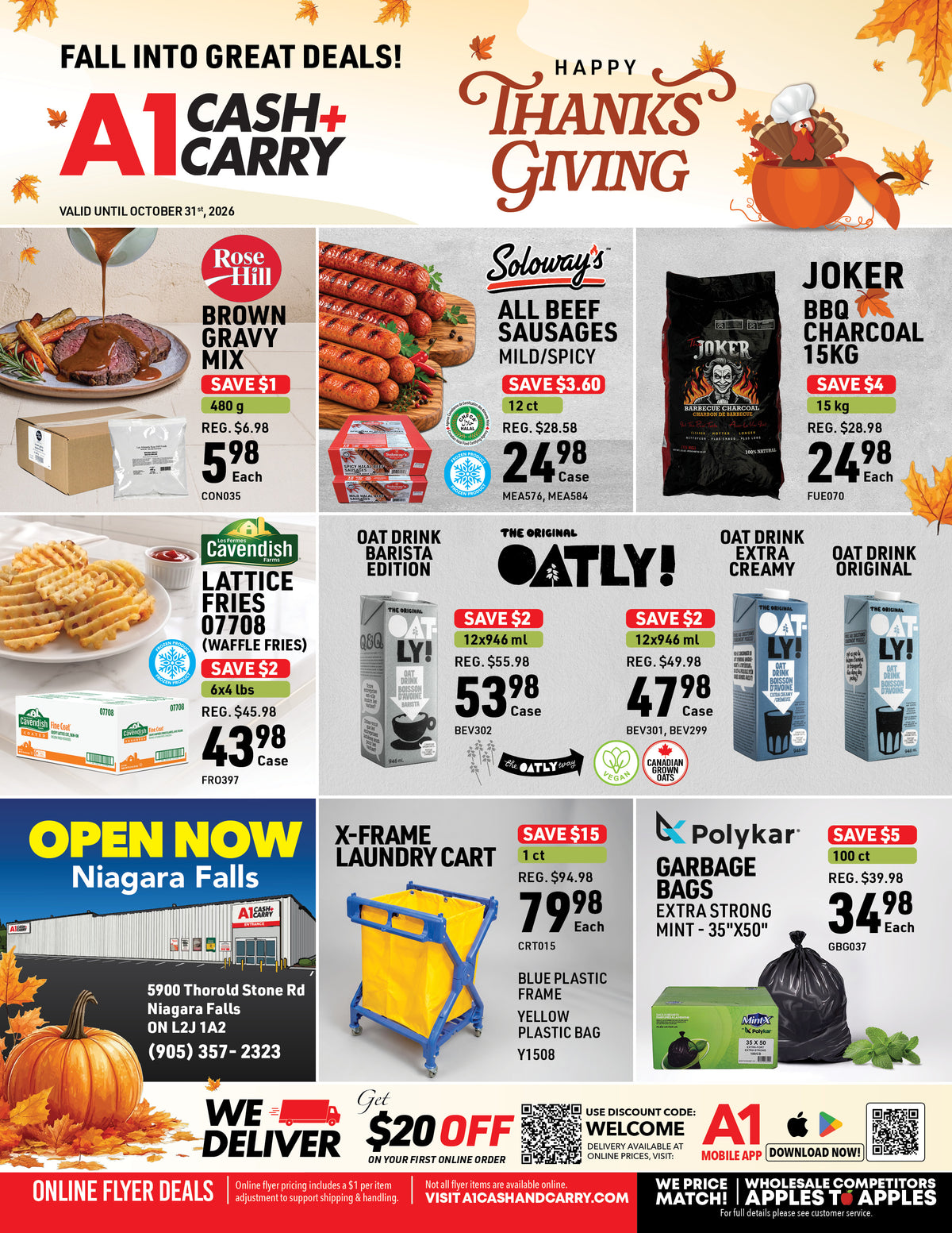 A1 Cash and Carry October, 2026 Monthly Flyer Deals