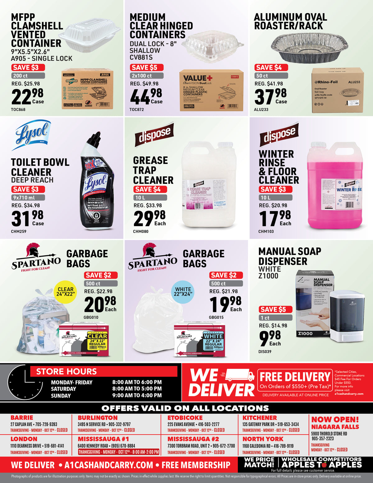 A1 Cash and Carry October, 2026 Monthly Flyer Deals