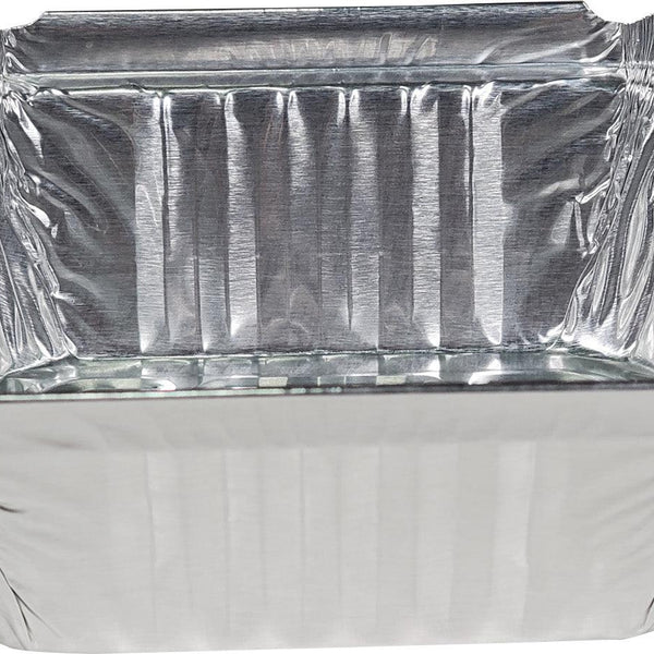 25 Sets – 1 Lb. Oblong Foil Pans With Board Lids By HFA (Handi-Foil Of America) – Aluminum Takeout Containers