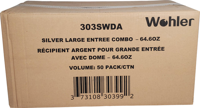 CLR - Wohler - Large Silver Entre Container W/Lid