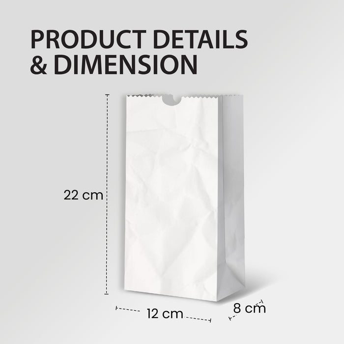 Paper Bags - White - #3 - Made in Canada