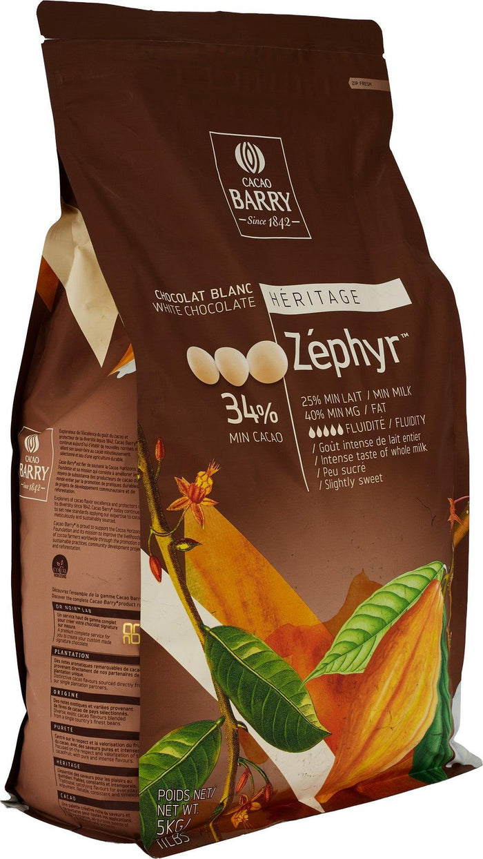 Cacao Barry - Zephir Callet White Chocolate - 5kg