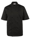 Spirito - Mesh Chef Jacket W/ Vent S/S XS-XL - Black - BG21820