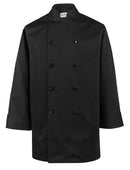 Spirito - Mesh Chef Jacket W/ Vent L/S XS-XL - Black - BG21821