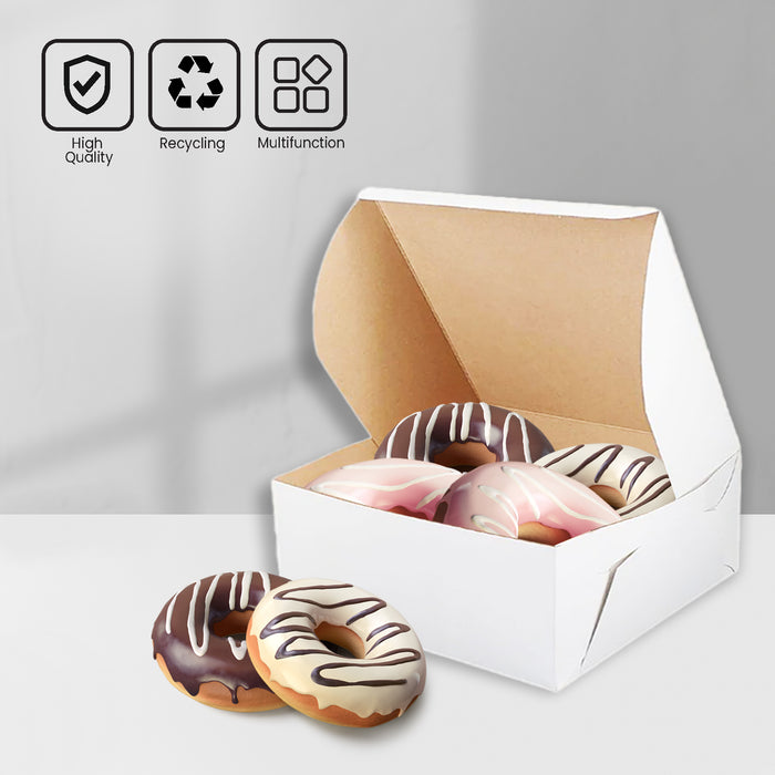 EB - White Cake Boxes - 5½x5½x2½