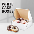 EB - White Cake Boxes - 7x7x3½