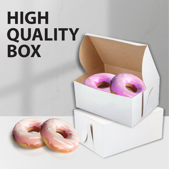 EB - White Cake Boxes - 8x4x3½