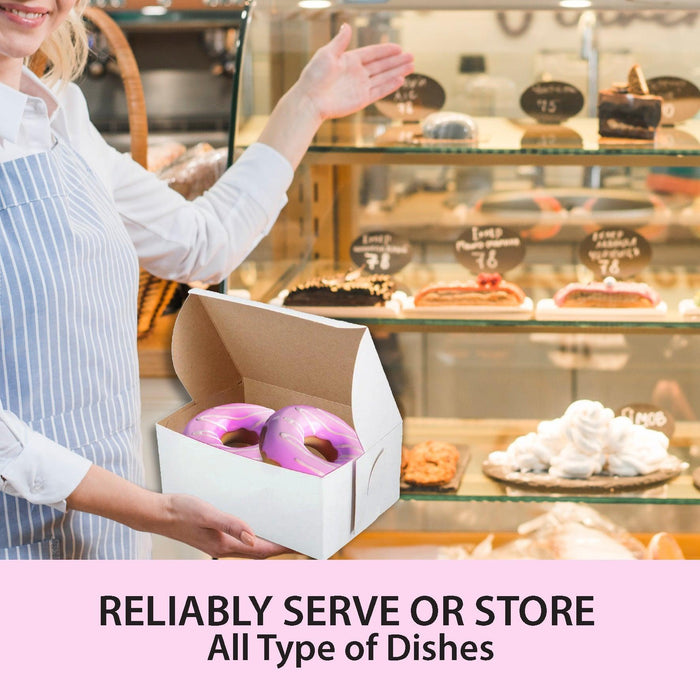 EB - White Cake Boxes - 8x5½x3½