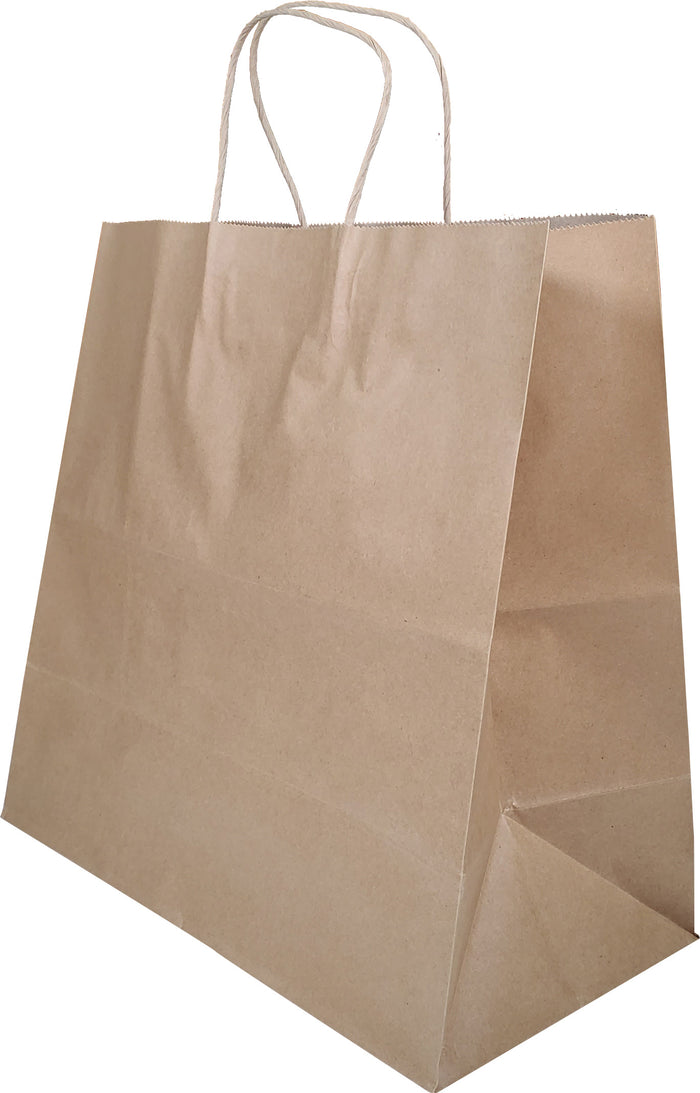 Prime Bags - Self Adhesive Paper Bags with Twisted Handles - 13x7x13