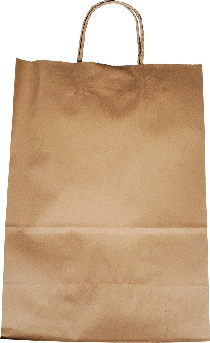 Prime Bags - Self Adhesive Paper Bags with Twisted Handles - 10x5x13