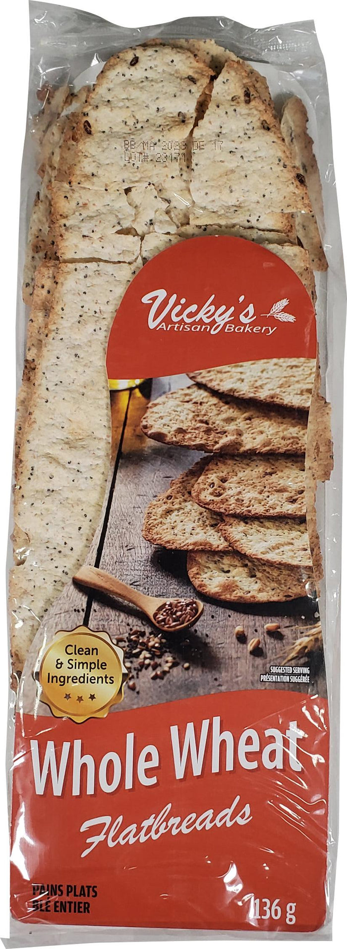 Vicky's Artisan - Flatbread - Roasted Garlic