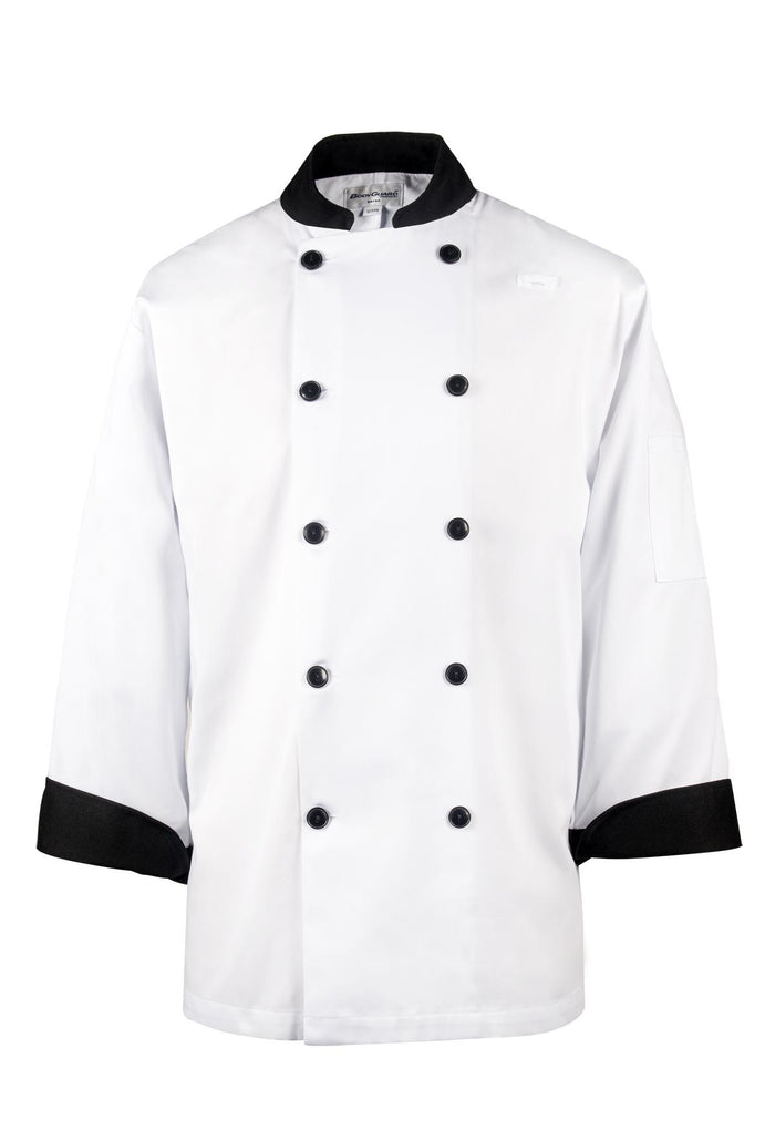 Spirito - Chef Jacket White w/ Black Trim - XL - CI12139
