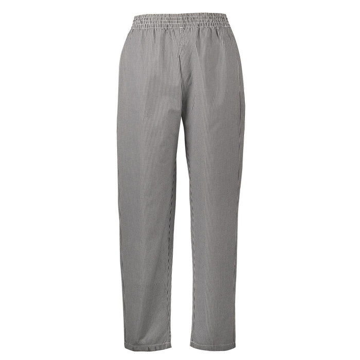 Spirito - Mini Check Chef Pants B/W - L - CI21901