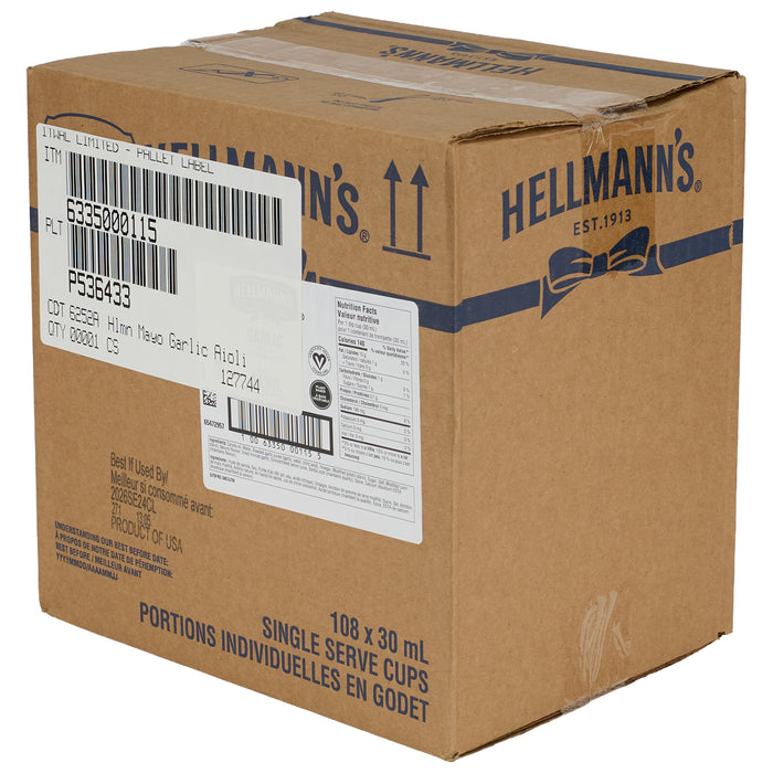 Hellmann's - Mayo Garlic Aioli Dip Cup 30ml