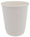 Morning Dew - 10 oz Squat Hot Paper Cup - Double Wall - White - D-H10SW